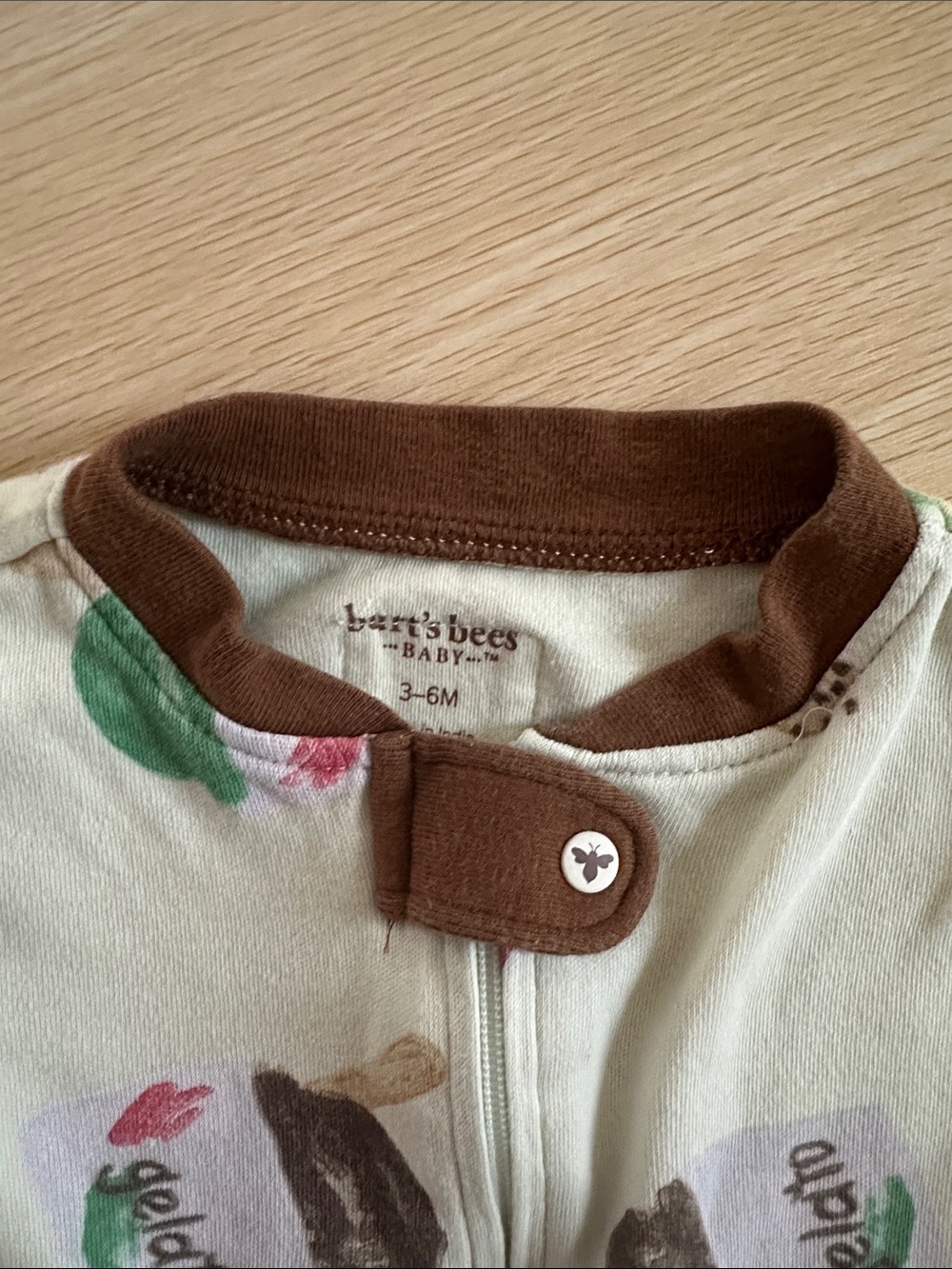 Burt’s Bees baby footed pj - Picture 3 of 3